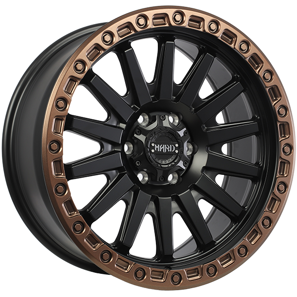 Ruffino HARD BLAZE Satin Black - Satin Bronze Lip 20x9 +15 6x139.7mm 108.1mm