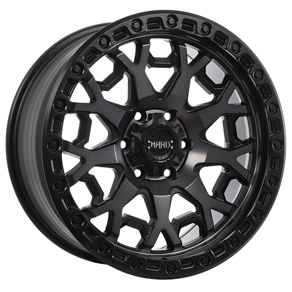 Ruffino HARD MIDNIGHT Satin Black - Machined Face - Smoked Clear 20x9 0 5x139.7mm 77.8mm