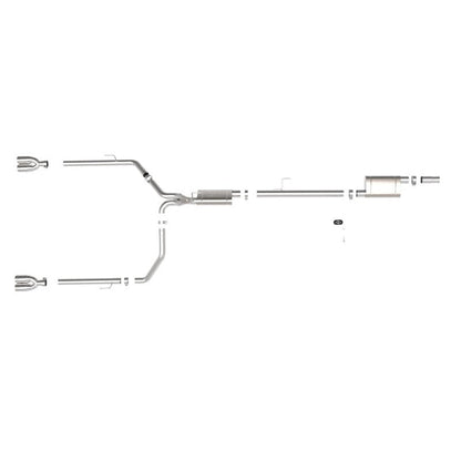 aFe Vulcan Series 3in-2-1/2in 304 SS Cat-Back 2020 Jeep Gladiator (JT) V6-3.6L w/ Polished Tips