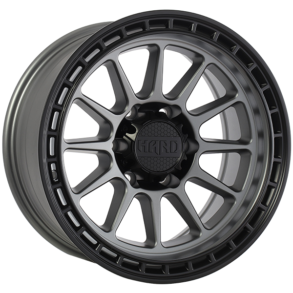 Ruffino HARD MOJAVE Satin Gray - Black Lip 17x8.5 -6 6x139.7mm 93.1mm