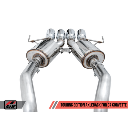 AWE Tuning 14-19 Chevy Corvette C7 Z06/ZR1 (w/o AFM) Touring Edition Axle-Back Exhaust w/Chrome Tips