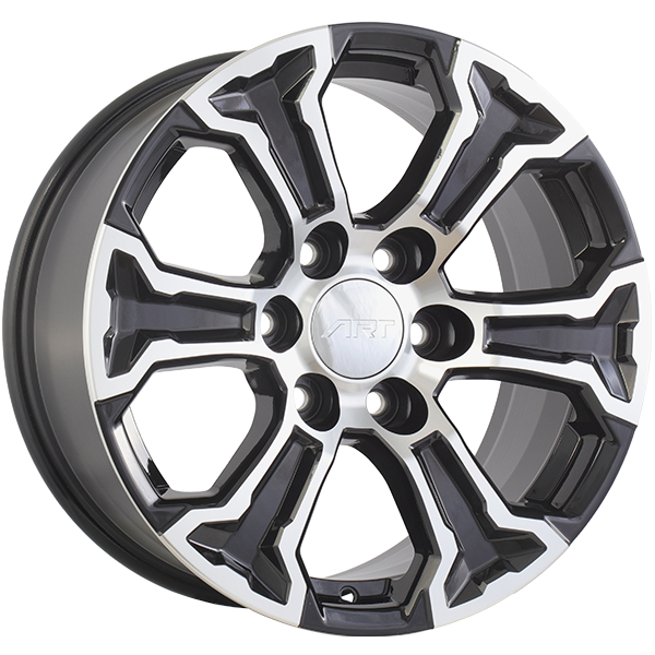 ART Replica REPLICA 385 Gloss Black - Machined Face 18x8.5 +26 6x139.7mm 77.8mm