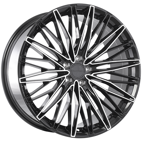 Ruffino STELLARE Gloss Black - Machined Face 20x9 +35 5x114.3mm 73.1mm
