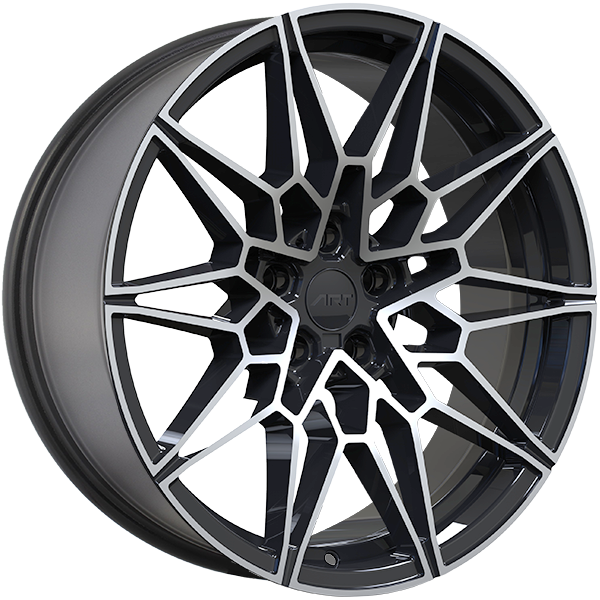 ART Replica REPLICA 284 Gloss Black - Machined Face 19x8 +25 5x112mm 66.6mm