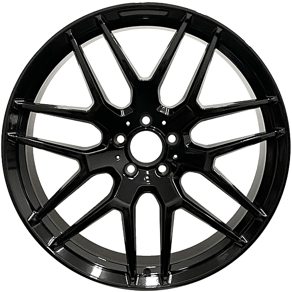 RAC Replica M12 Gloss Black 20x9.5 +35 5x112mm 66.6mm