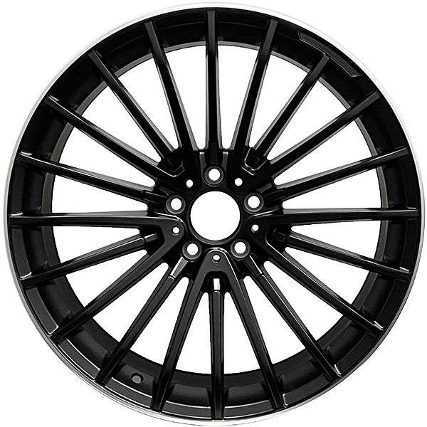 RAC Replica M19 Matt Black - Machined Lip 19x8.5 +32 5x112mm 66.6mm