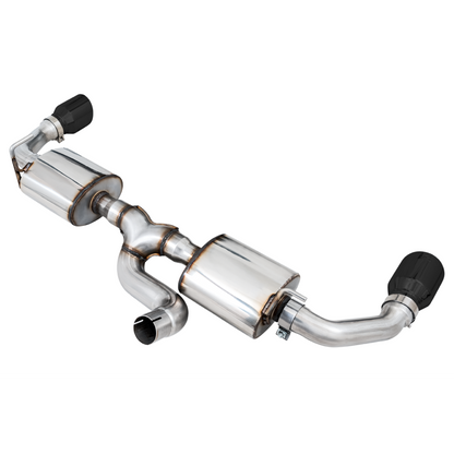 AWE Tuning 07-18 Jeep Wrangler JK/JKU 3.6L Tread Edition Axle-Back Dual Exhaust - Diamond Black Tips