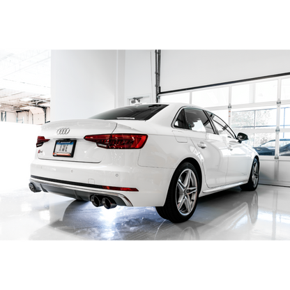 AWE Tuning Audi B9 S4 SwitchPath Exhaust - Non-Resonated (Black 102mm Tips)