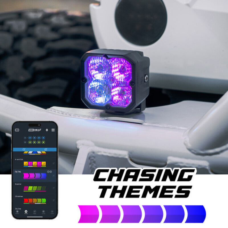 XKGlow XKmax RGBW Addressable Cube Light Kit - Flood Beam