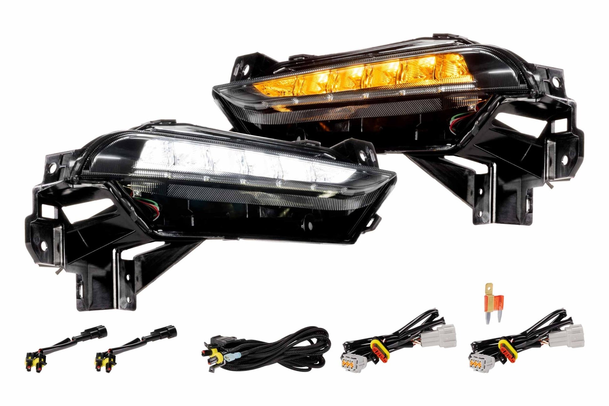 15 - 21 Nissan 370Z Nismo Bumper: Morimoto XB LED DRL (Set) - Sidemarker DRL & Signals - Morimoto