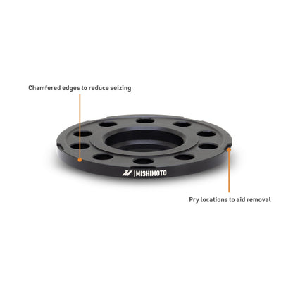 Mishimoto Wheel Spacers - 5x112 - 66.5 - 12 - M14 - Black