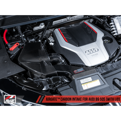 AWE Tuning Audi B9 SQ5 3.0T AirGate Carbon Fiber Intake w/ Lid