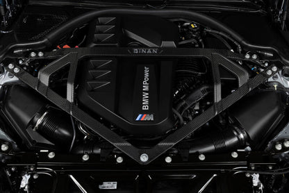 Dinan 21-27 BMW M2/M3/M4 (G80/G82/G83/G87) Matte Carbon Fiber Strut Tower Brace - Front