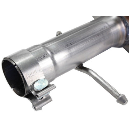 aFe MACHForce XP Exhaust Cat-Back 3in SS-409 Hi-Tuck inRBin 12-14 Jeep Wrangler Unlimited V6 4Dr