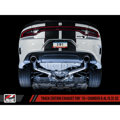 AWE Tuning 2015+ Dodge Charger 6.4L/6.2L Supercharged Track Edition Exhaust - Chrome Silver Tips