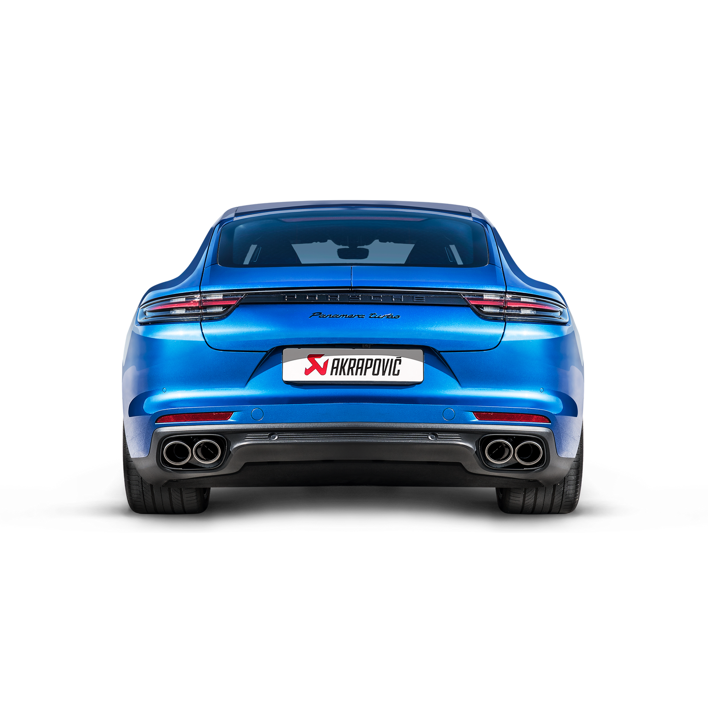 Akrapovič Evolution Line Catback Exhaust System (Titanium) w/Carbon Tail Pipe Set - 2017-2024 Porsche Panamera Turbo