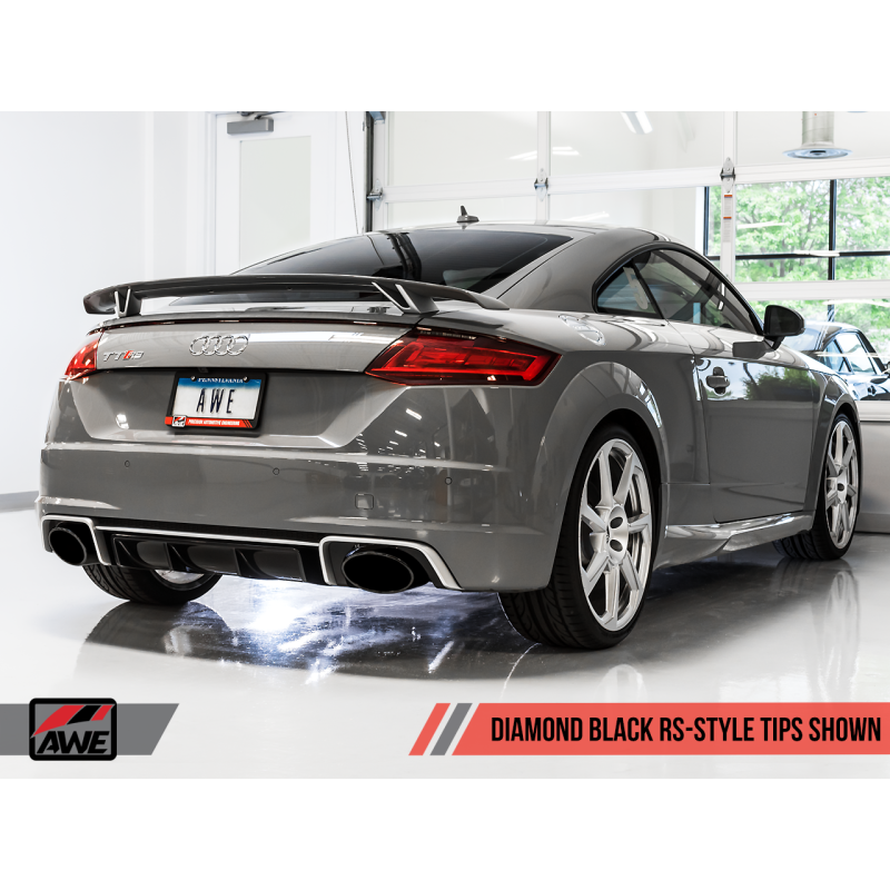 AWE Tuning SwitchPath Exhaust with Diamond Black RS-Style Tips - 18-19 Audi TTRS