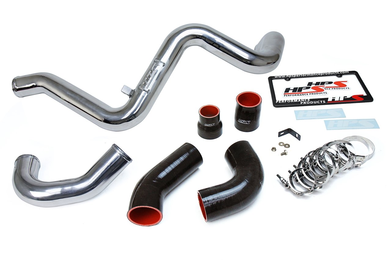 HPS Intercooler Hot Charge Pipe and Cold Side, 2016-2018 Ford Focus RS 2.3L Turbo, 17-104P, Polished