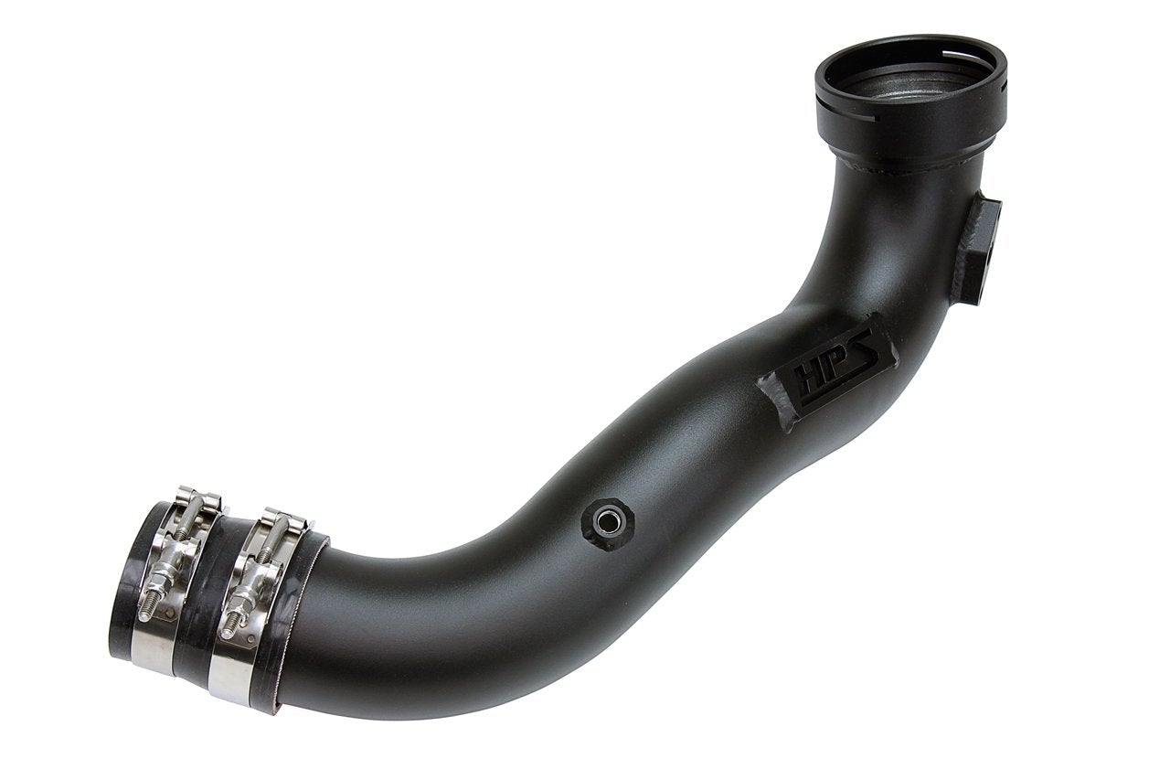 HPS Black Intercooler Intake Cold Side Charge Pipe Turbo Boost 11-13 BMW 135i N55 3.0L Turbo E82 E88 17-107WB