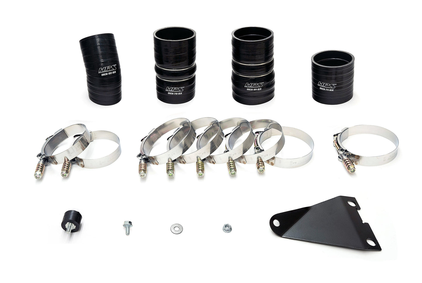 HPS Hot & Cold Side Charge Pipe with CAC Hose Intercooler Boots, 03-07 Ford F350 Superduty Powerstroke 6.0L Diesel Turbo