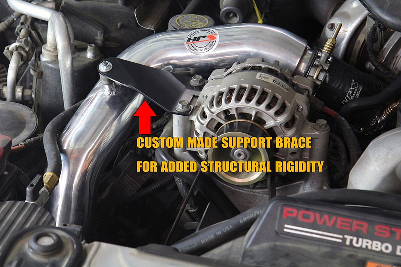 HPS Hot & Cold Side Charge Pipe with CAC Hose Intercooler Boots, 03-07 Ford F250 Superduty Powerstroke 6.0L Diesel Turbo