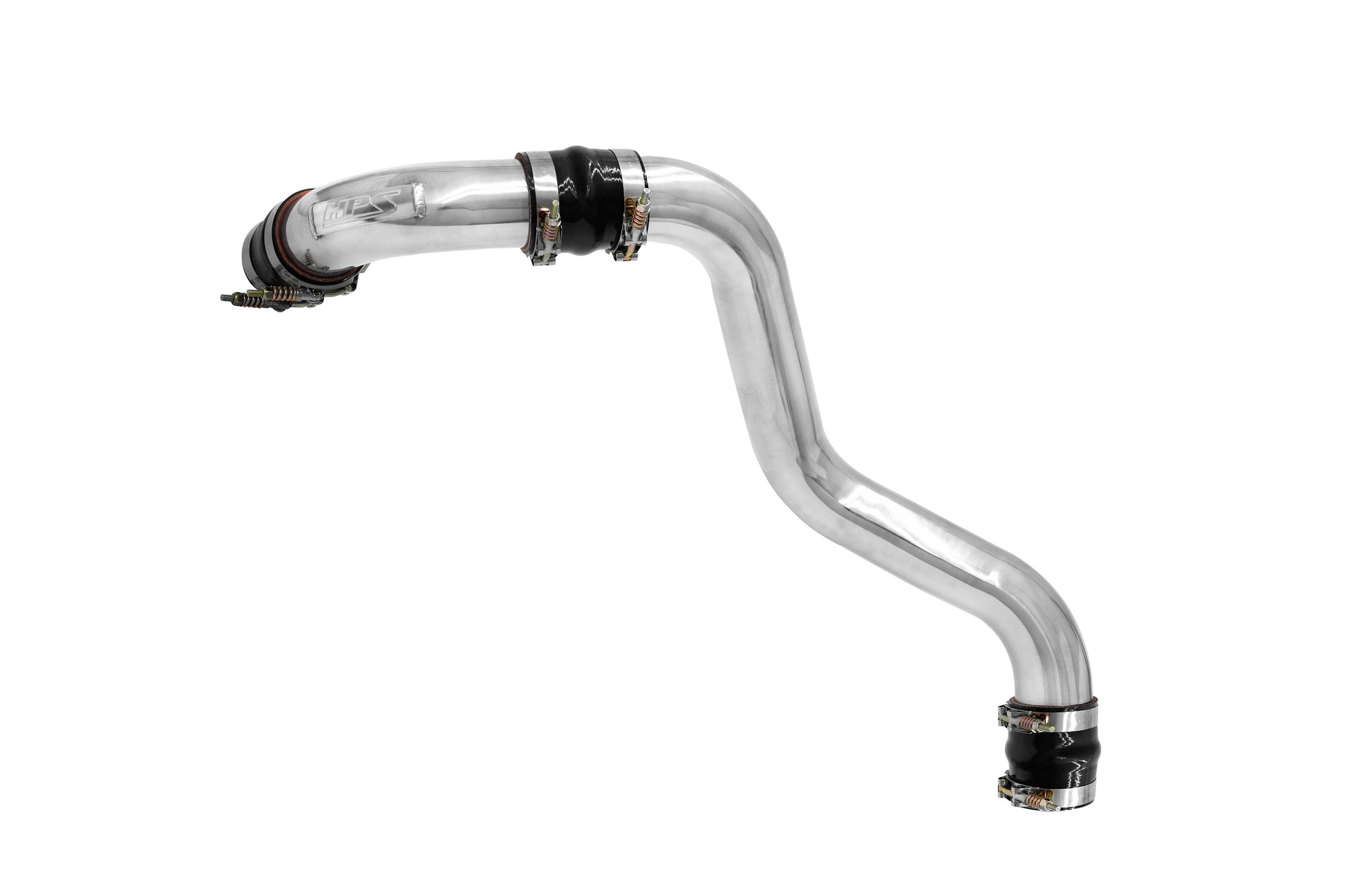 HPS Performance Intercooler Charge Pipe Hot Side, 2017-2019 Chevy Silverado 2500 HD Duramax 6.6L V8 Diesel Turbo L5P 17-146P