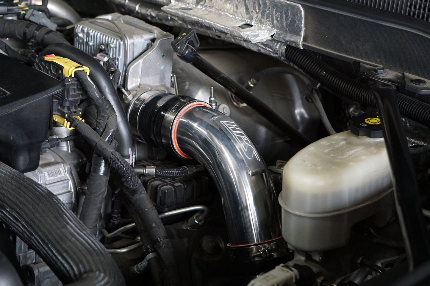 HPS Intercooler Charge Pipe Hot Side, 2017-2019 Chevy Silverado 2500 HD Duramax 6.6L V8 Diesel Turbo L5P, 17-146