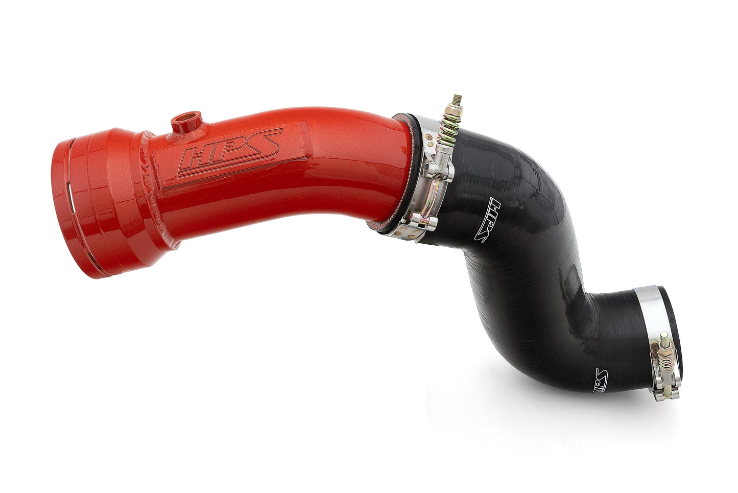 HPS Red Cold Side Charge Pipe with CAC Hose Intercooler Boot, 2017-2023 Ford F250 Superduty Powerstroke 6.7L Diesel Turbo 17-155R