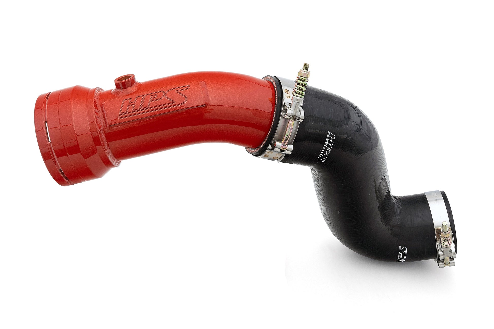 HPS Red Cold Side Charge Pipe with CAC Hose Intercooler Boot, 2017-2023 Ford F450 Superduty Powerstroke 6.7L Diesel Turbo 17-155R