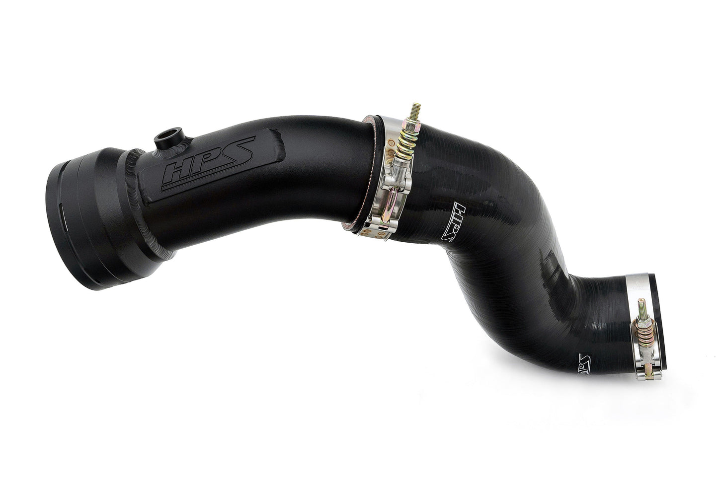 HPS Black Cold Side Charge Pipe with CAC Hose Intercooler Boot, 2017-2023 Ford F250 Superduty Powerstroke 6.7L Diesel Turbo 17-155WB