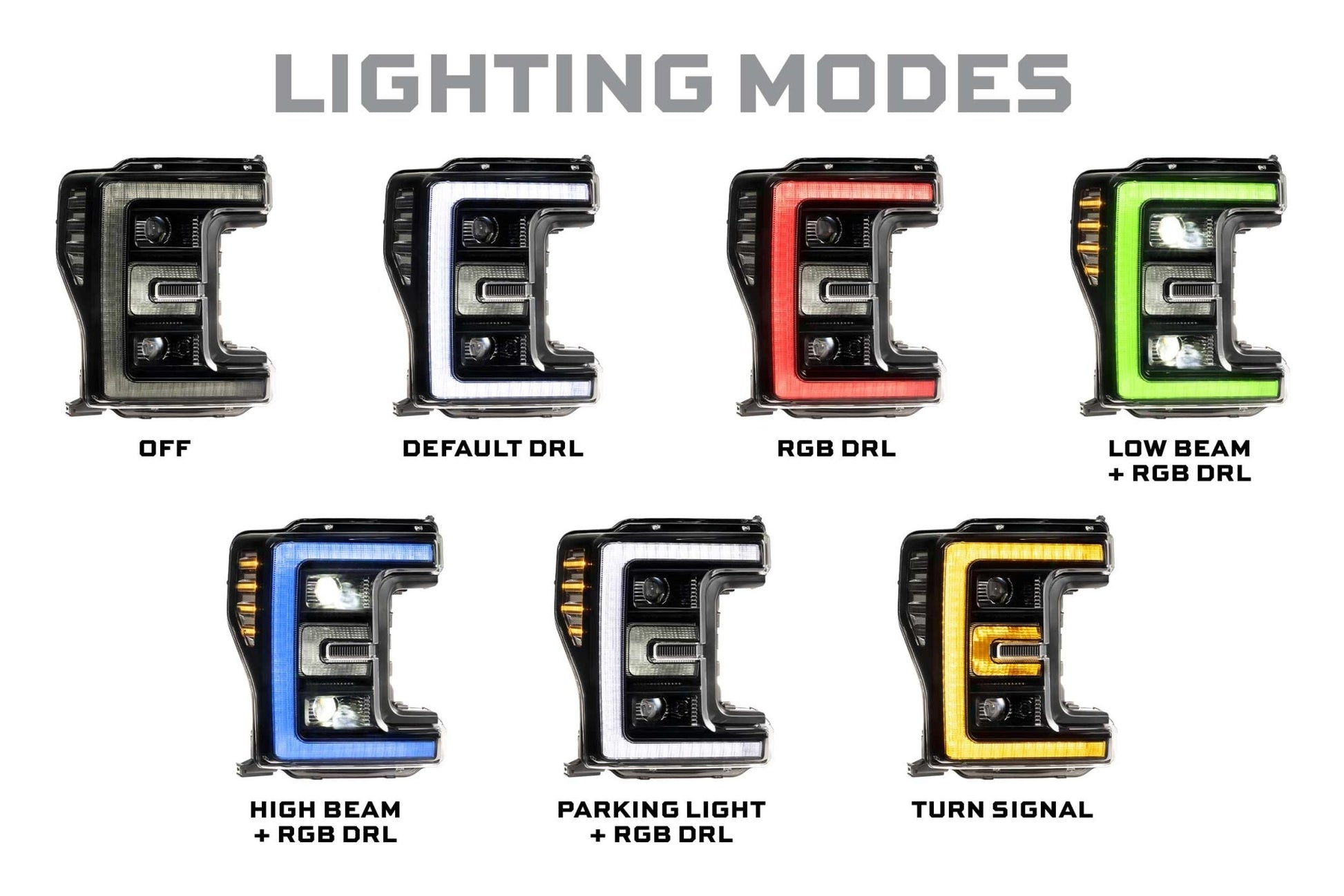 17 - 19 Ford Super Duty : Morimoto XRGB LED Headlights - Headlights - Morimoto XB LED Headlights