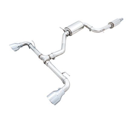 AWE 2022+ Volkswagen GTI MK8 Touring Edition Exhaust - Chrome Silver Tips