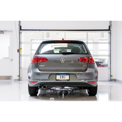 AWE Tuning VW MK7 Golf 1.8T Touring Edition Exhaust w/Chrome Silver Tips (90mm)