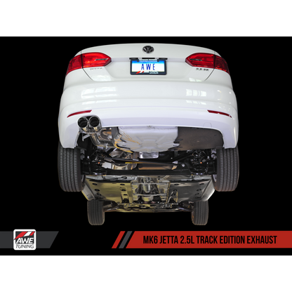 AWE Tuning Mk6 Jetta 2.5L Track Edition Exhaust - Polished Silver Tips