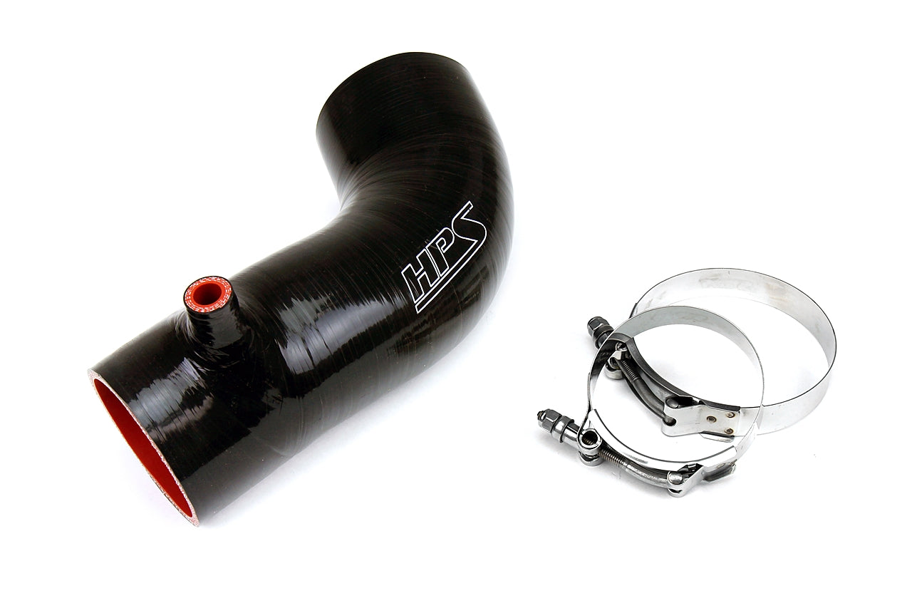 HPS Black Silicone Air Intake Kit Post MAF Hose 2012-2015 Honda Civic Si 2.4L Coupe Sedan 17838-BLK