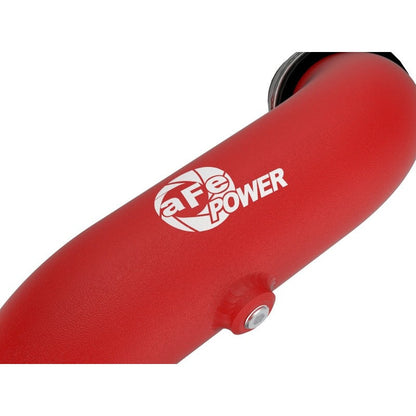 aFe Bladerunner 2-1/4 IN Aluminum Hot Charge Pipe Black 20-23 Ford Explorer/Explorer ST - Red