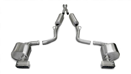 Corsa 09-10 Dodge Challenger R/T 5.7L V8 Auto Polished Xtreme Cat-Back Exhaust