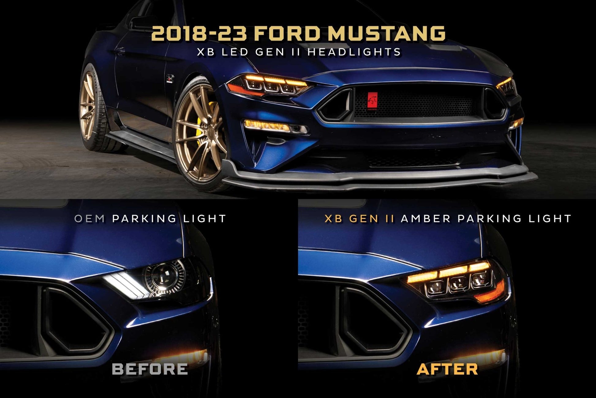 18 - 23 Ford Mustang: Morimoto XB LED Headlights (Gen ll) - Headlights - Morimoto XB LED Headlights