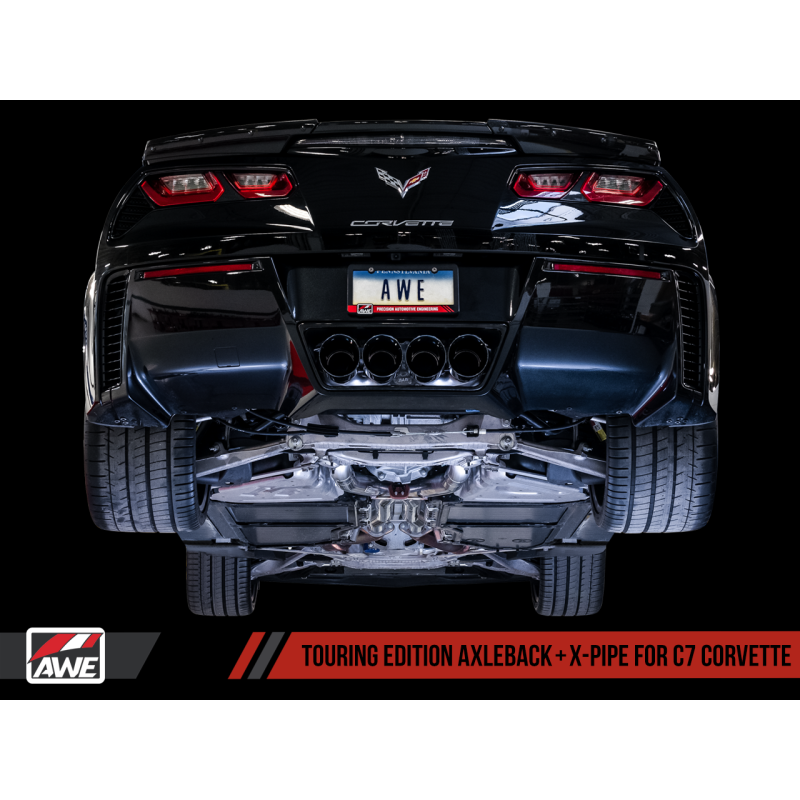 AWE Tuning 14-19 Chevy Corvette C7 Z06/ZR1 (w/o AFM) Touring Edition Axle-Back Exhaust w/Chrome Tips