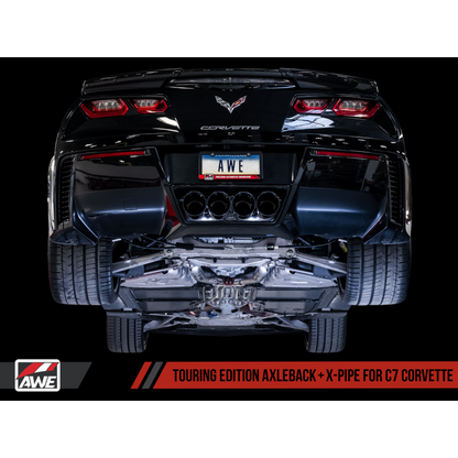 AWE Tuning 14-19 Chevy Corvette C7 Z06/ZR1 Touring Edition Axle-Back Exhaust w/Black Tips