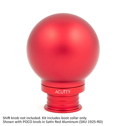 Satin Red Aluminum Shift Boot Collar for POCO Shift Knobs