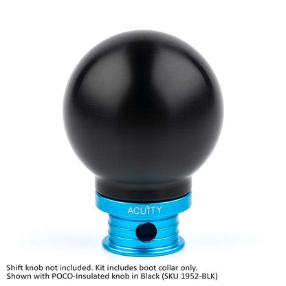 Satin Teal Aluminum Shift Boot Collar for POCO Shift Knobs
