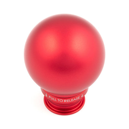 POCO Low-Profile Shift Knob in Satin Red Anodized Finish