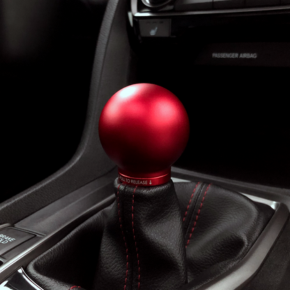 POCO Low-Profile Shift Knob in Satin Red Finish (M10X1.5)