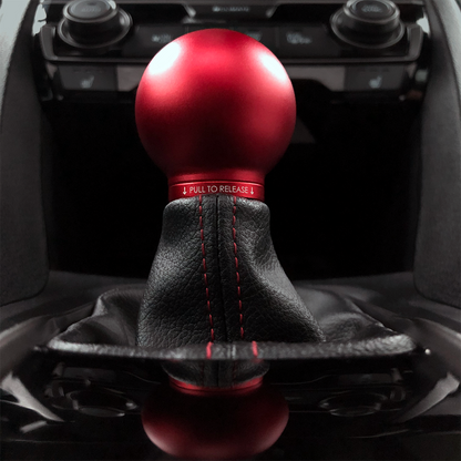 POCO Low-Profile Shift Knob in Satin Red Finish (M10X1.5)