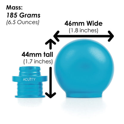 POCO Low-Profile Shift Knob in Satin Teal Finish (M10X1.5)