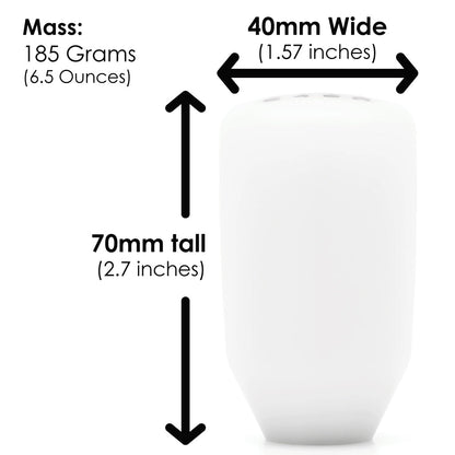 ESCO-Insulated Shift Knob in White (M10X1.5)