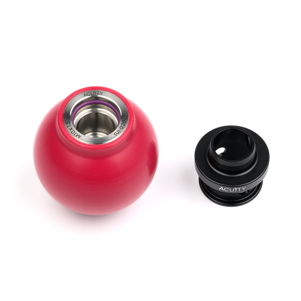 POCO Insulated Low-Profile Shift Knob in Red (M10X1.5)