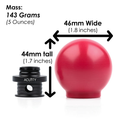 POCO Insulated Low-Profile Shift Knob in Red (M10X1.5)