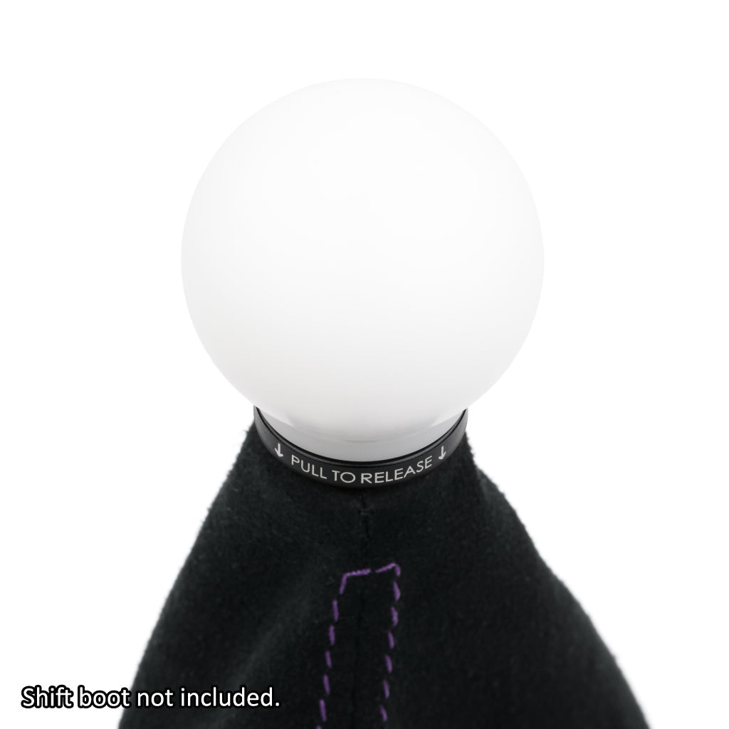 POCO Insulated Low-Profile Shift Knob in White (M10X1.5)